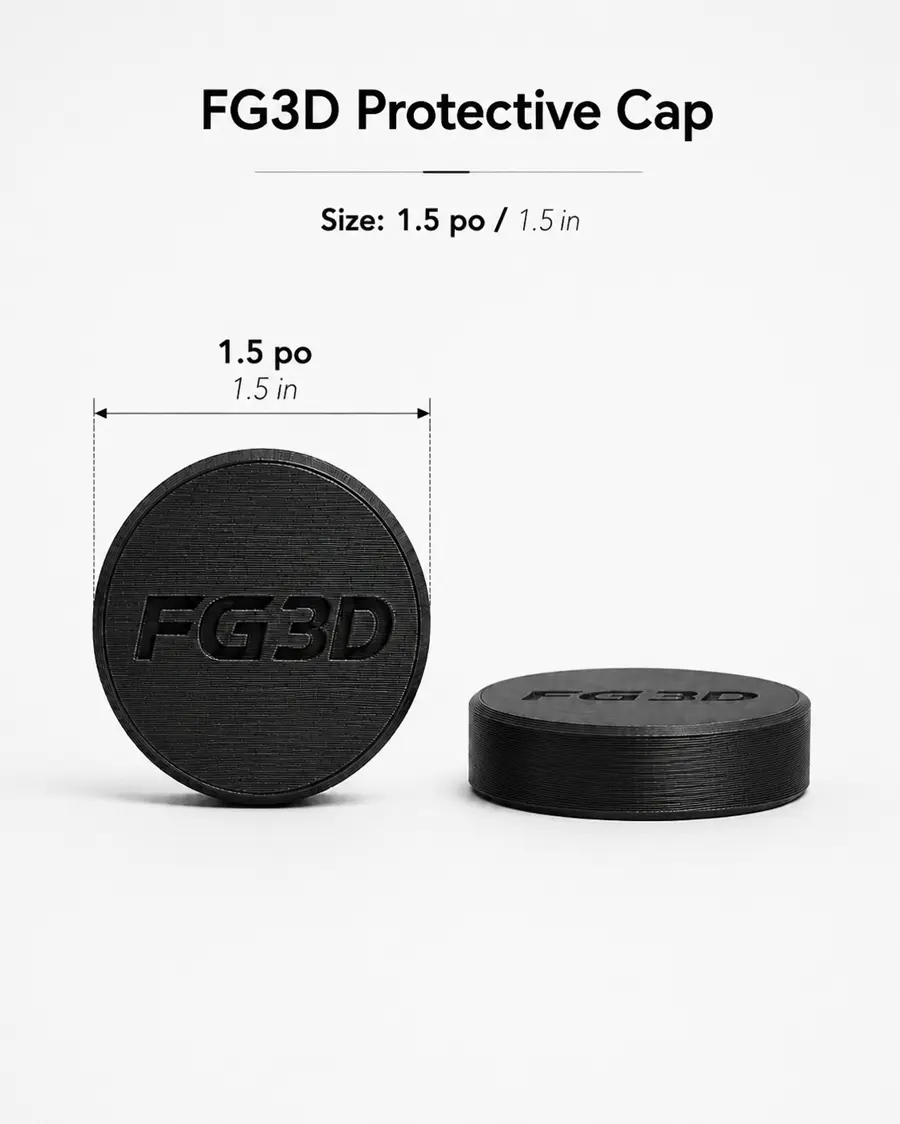 Capuchon de protection 1.5 po — fiche avec dimensions
