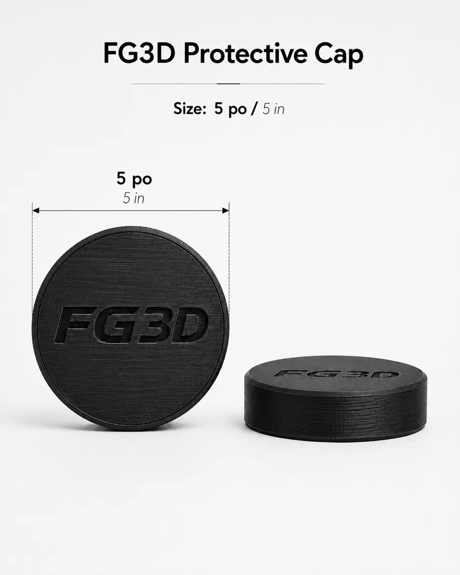 Capuchon de protection 5 po — fiche avec dimensions